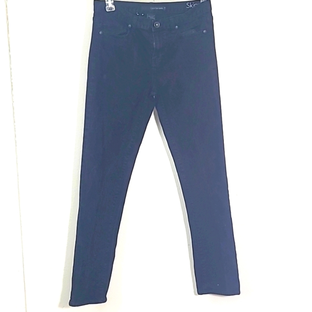 Calvin Klein Denim Jeans Skinny Black Wash Mid Rise Skinny Size 29 / 8 Slimming